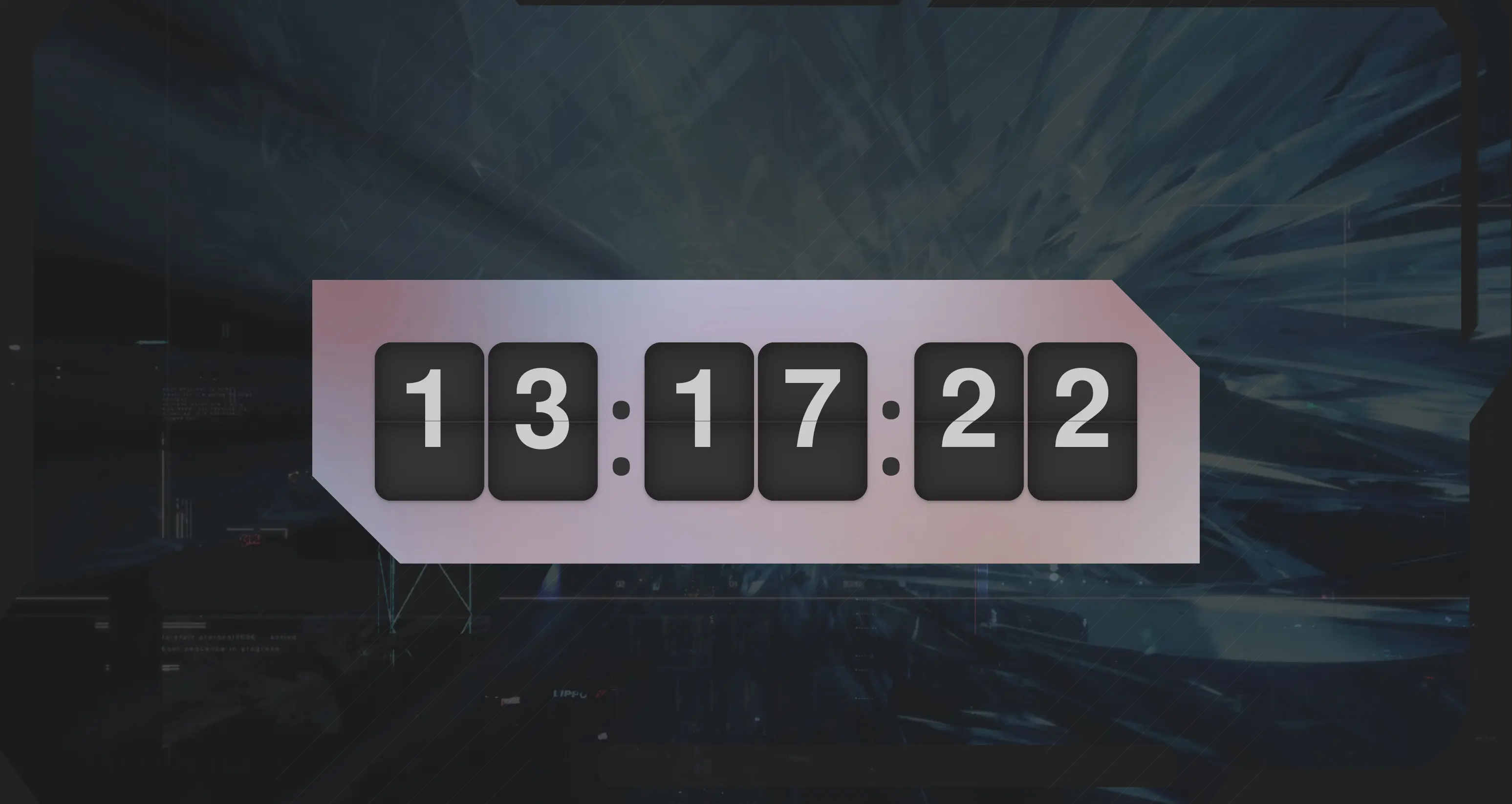Clock slideshow screenshot