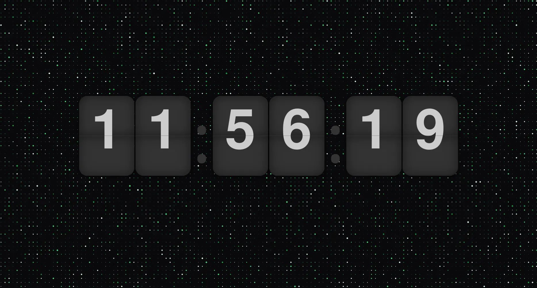 clock slideshow page screenshot