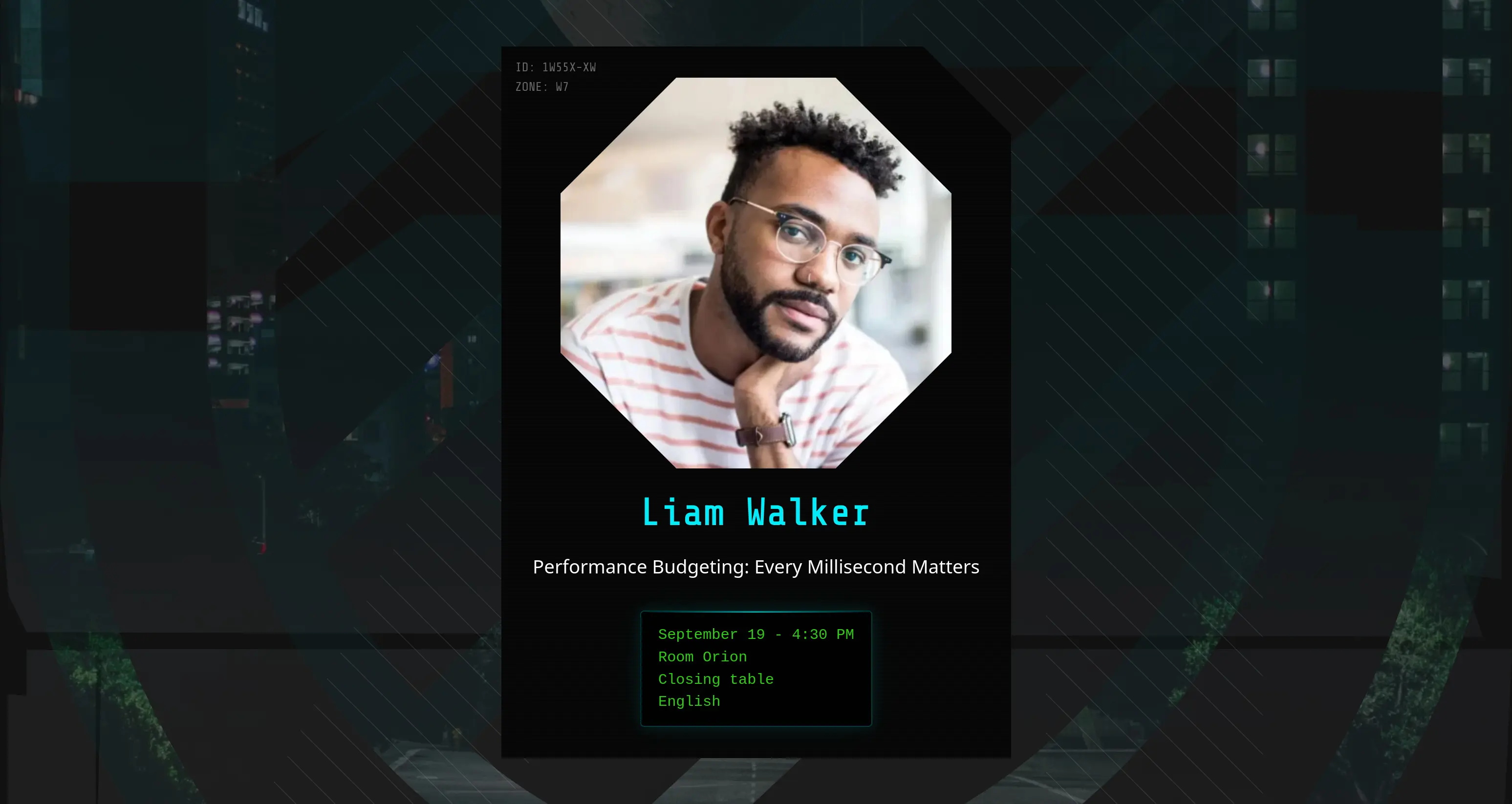 Speakers slideshow screenshot